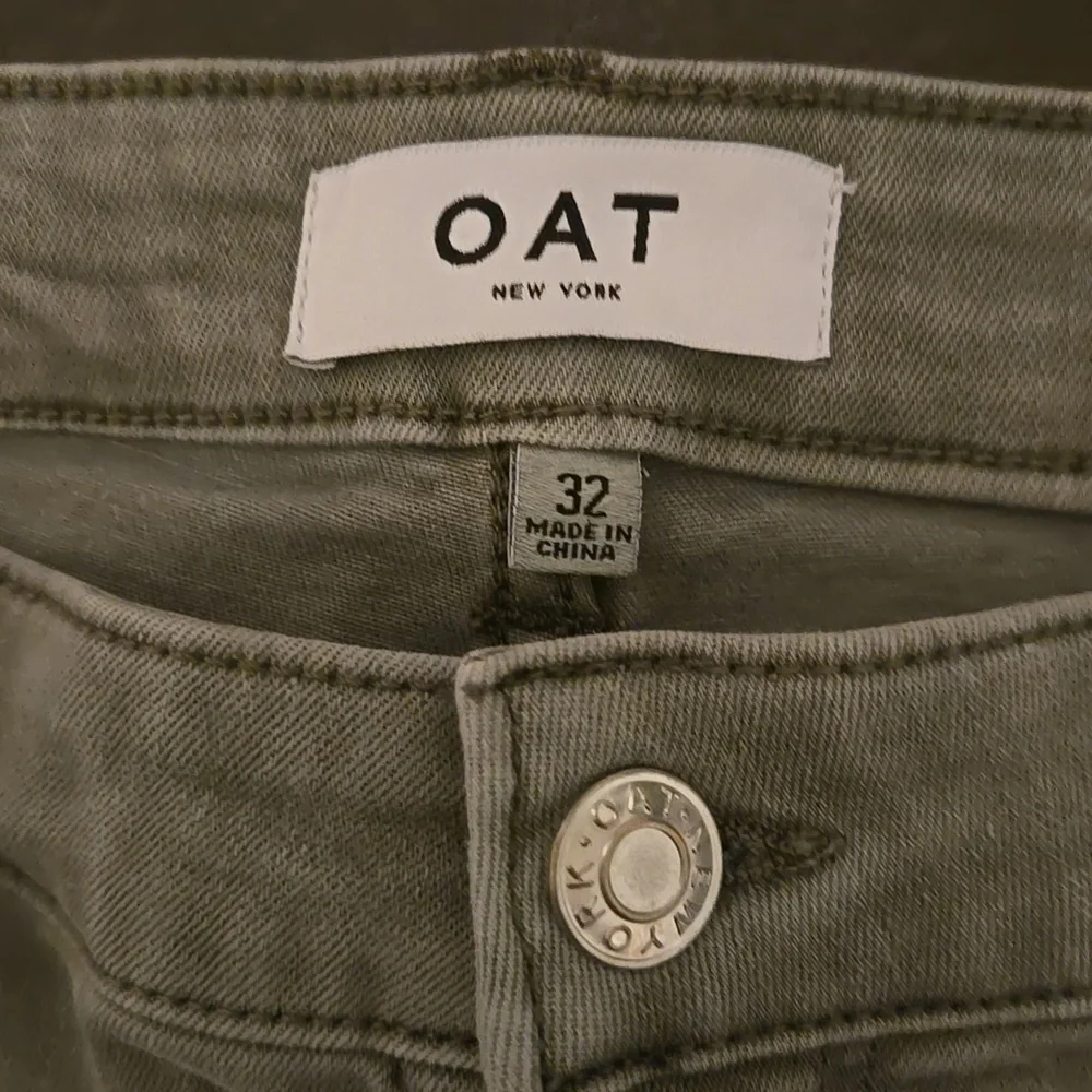 Oat Olive Green Cargo Jeans - Picture 2 of 5